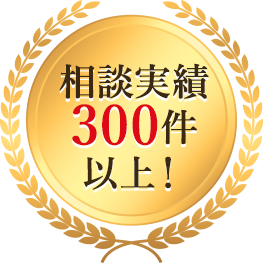相談実績300件以上!